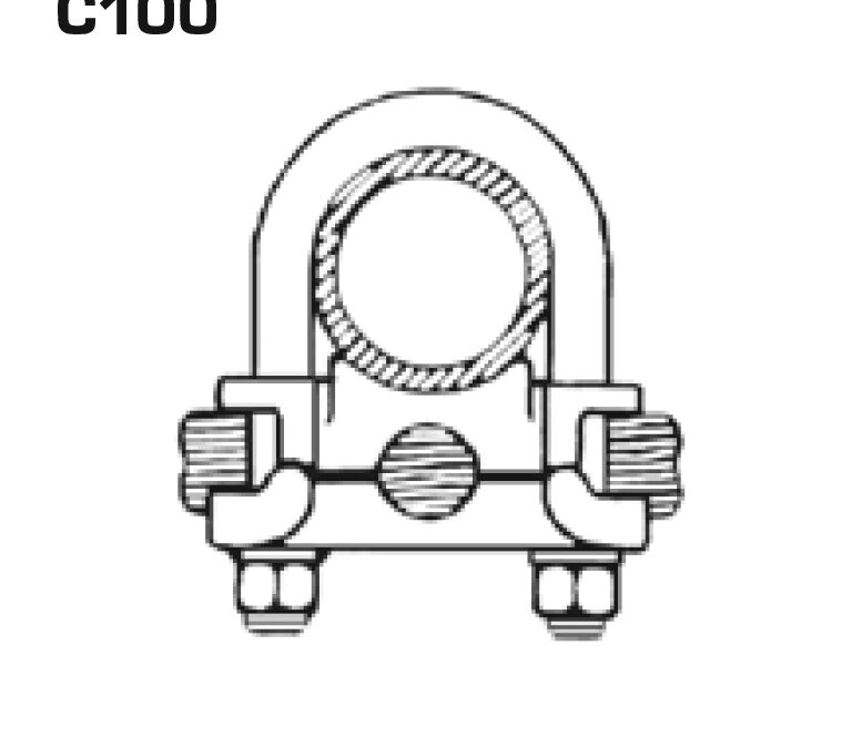 C100 Series – U-Bolt Clamps – 1-Wire