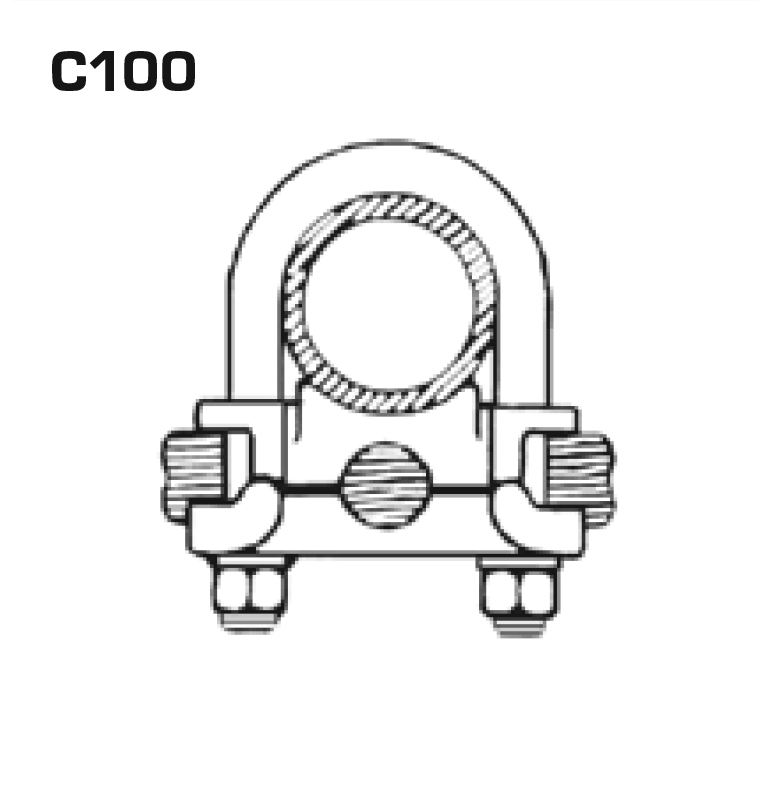 C100 Series – U-Bolt Clamps – 1-Wire