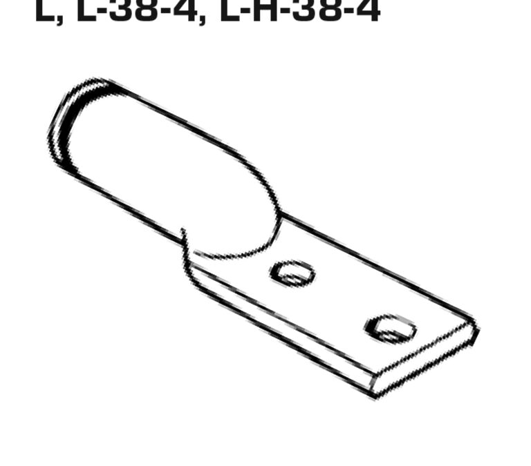 L – Two Hole Series – CU Compression Lugs – Telecommunications