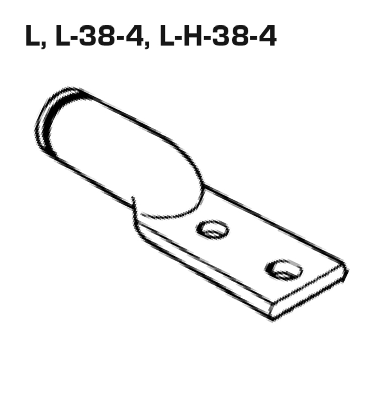 L – Two Hole Series – CU Compression Lugs – Telecommunications